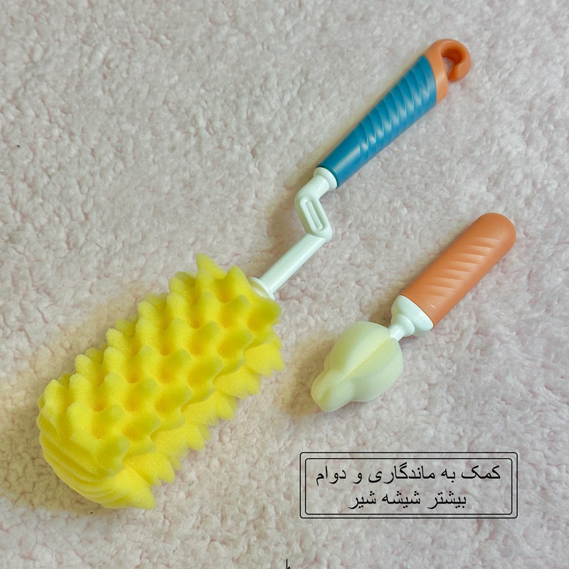 برس شیشه شوی رووکو مدل اسفنجی کد 1002 مجموعه 2 عددی
