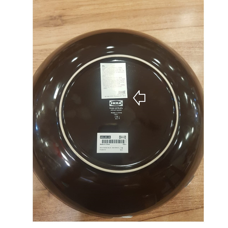 بشقاب خورش خوری ایکیا مدل FÄRGKLAR کد 9139