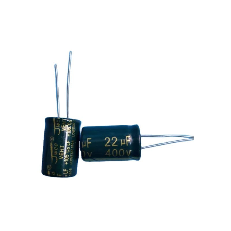 خازن الکترولیت 22 میکرو فاراد کد 400V بسته 2 عددی