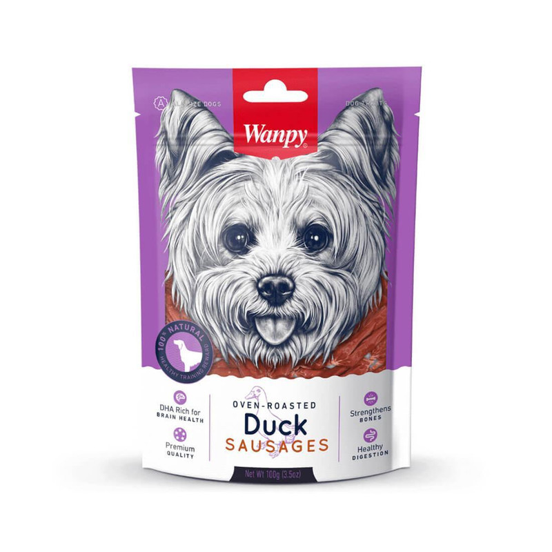 تشویقی سگ ونپی مدل Duck Sausages با طعم اردک وزن 100 گرم