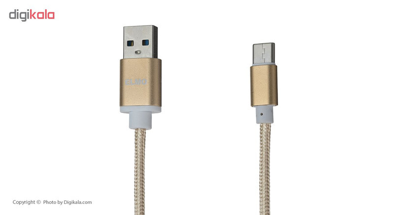 کابل شارژ، انتقال اطلاعات و تبدیل USB به USB-C المو مدل X-C-N طول 1 متر