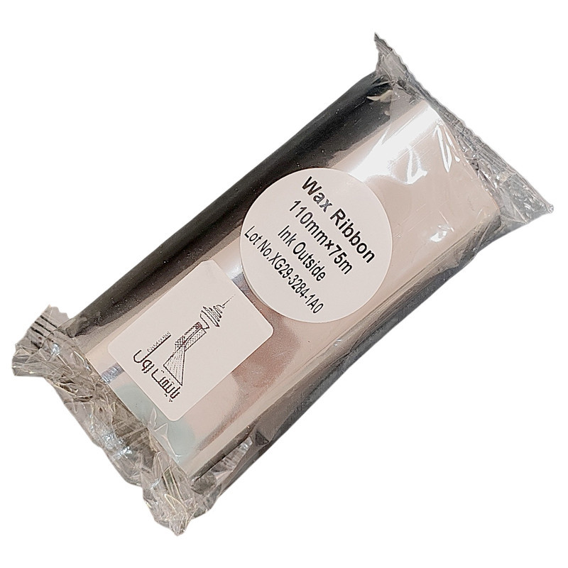 ریبون پرینتر لیبل زن پایتخت رول مدل P-Wax 110*75