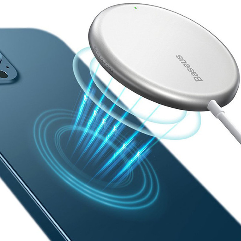 شارژر بی سیم باسئوس مدل Simple Mini Magnetic Wireless Charger WX01-JKF
