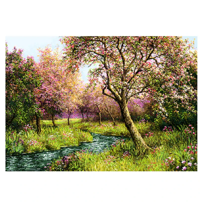 نخ و نقشه تابلوفرش طرح منظره کد 23137