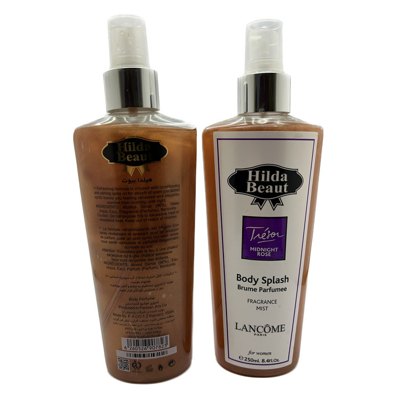 بادی اسپلش هیلدا بیوت مدل TRESOR LANCOME اکلیلی حجم 250 میلی لیتر
