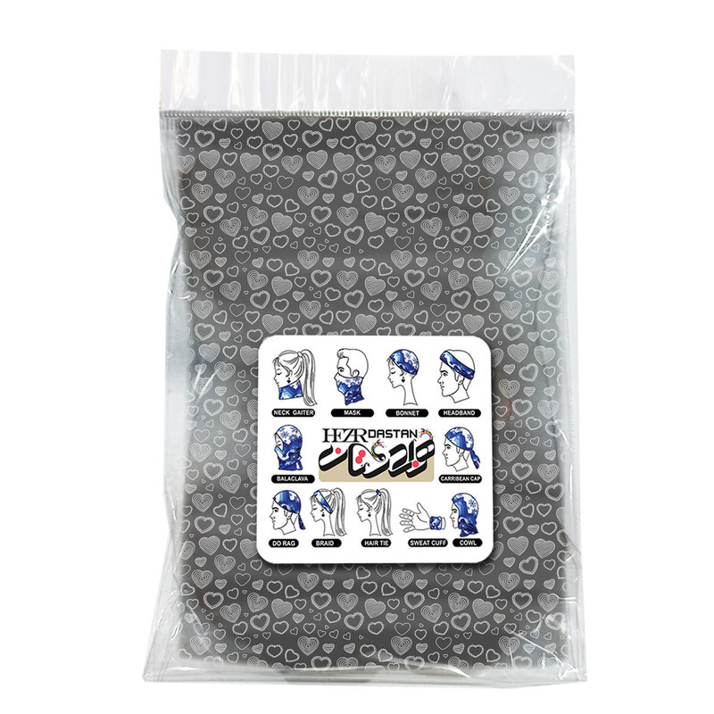 اسکارف ورزشی هزاردستان طرح قلبی کد s1015