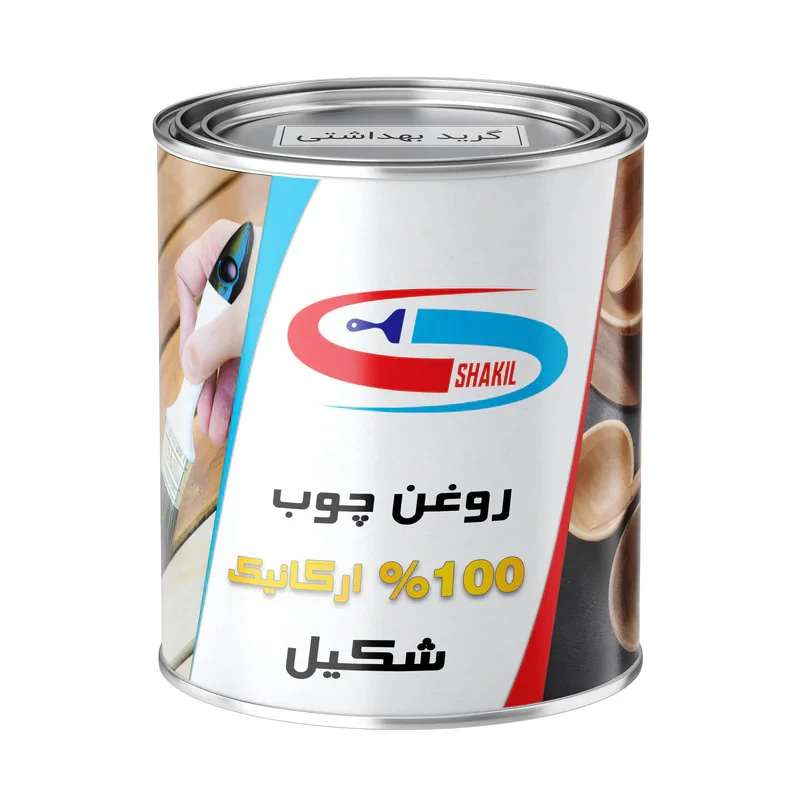 روغن چوب گیاهی بی رنگ شکیل مدل FSG-CL حجم 1 لیتر