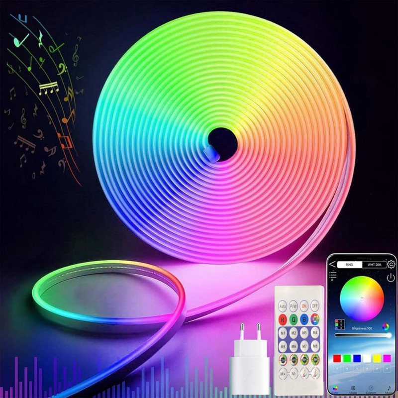 ریسه نئون فلکسی مدل RGB-IC طول 5 متر