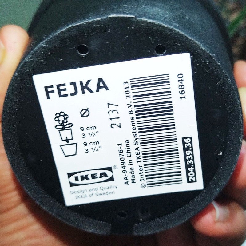 گلدان به همراه گل مصنوعی ایکیا مدل FEJKA کد 204.339.36