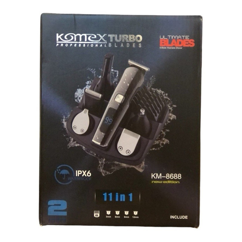 ماشین اصلاح موی صورت و بدن شارژی کومکس مدل KM-8688