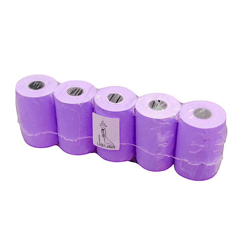 کاغذ پرینتر حرارتی پایتخت رول مدل Pr80mm بسته 5 عددی