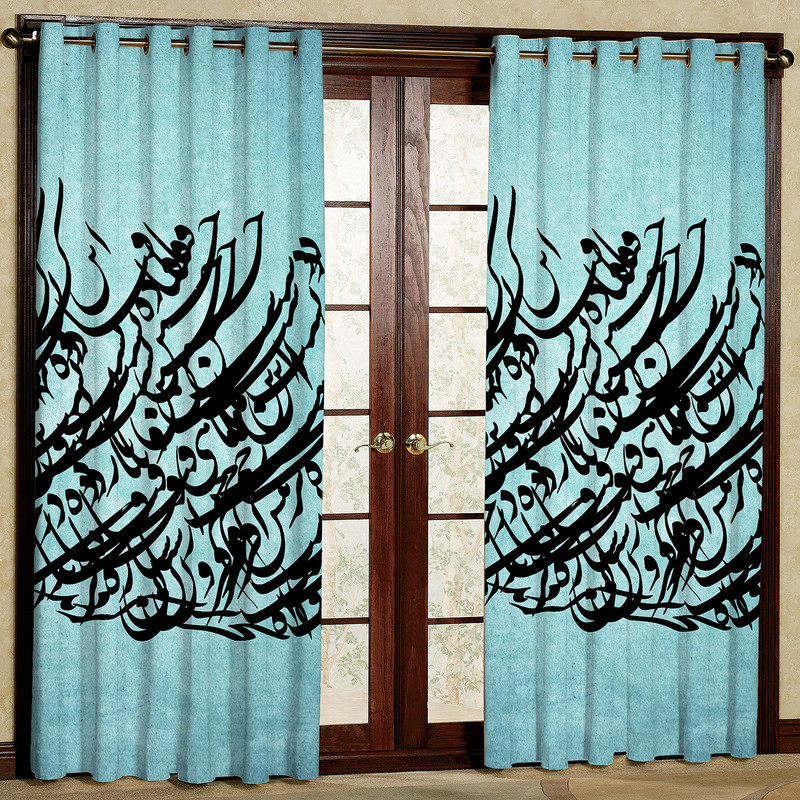 پرده مدل مخمل پانچی کد 4768 سایز 140x280 سانتی متر