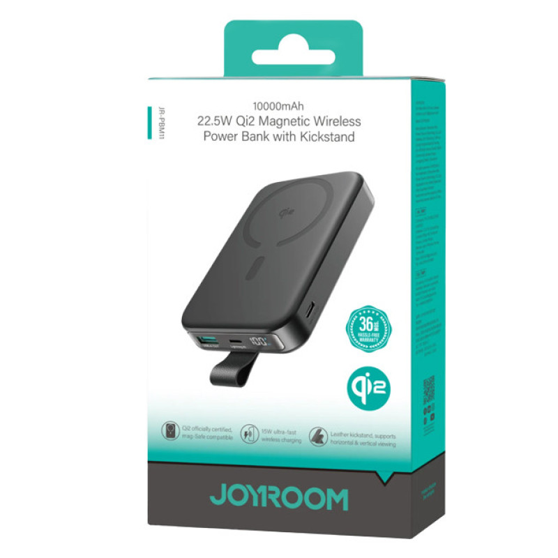 پاوربانک جویروم مدل JR-PBM11 ظرفیت 10000 میلی آمپرساعت