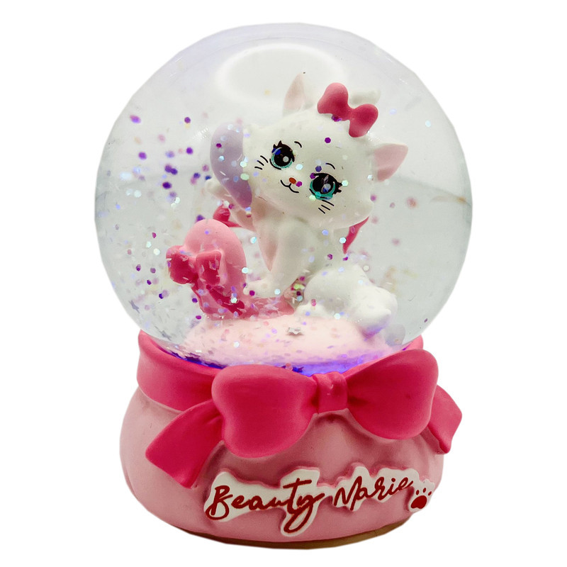 گوی چراغ‌دار مدل BEAUTY MARIE طرح گربه اشرافی کد E7134