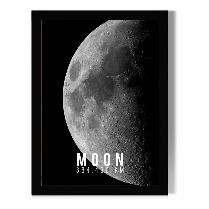 تابلو مدل دیواری طرح ماه Moon کد FD460