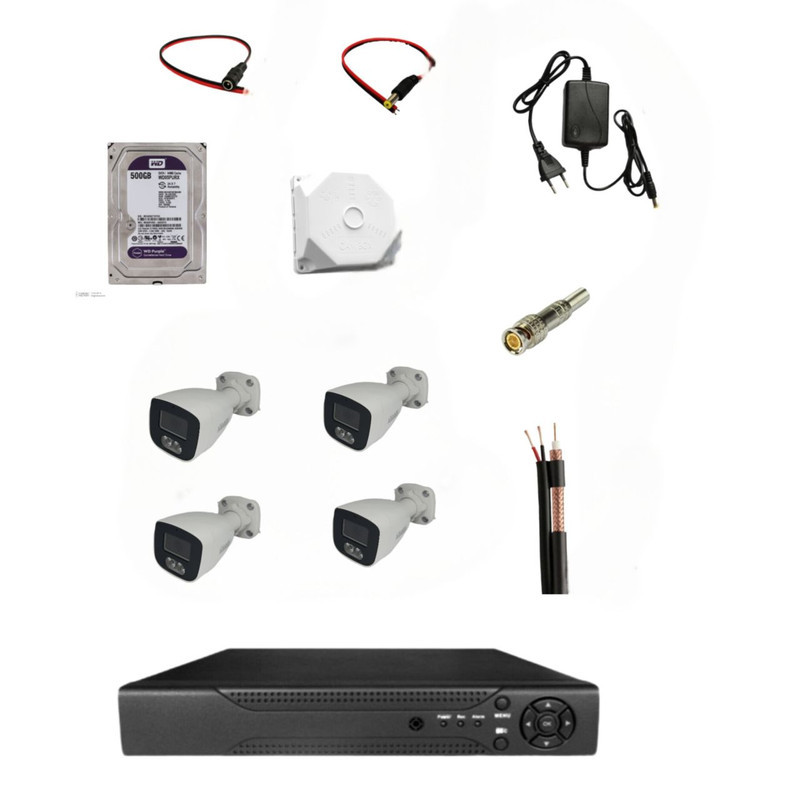 پکیج دوربین مداربسته4 عدد بولت مدل BN-802-CH