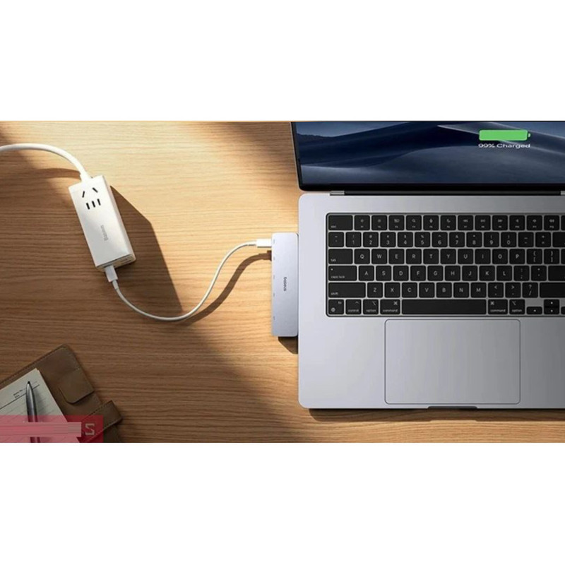 هاب 5 پورت USB-C بیسوس مدل  BS-OH180  Direct Link Type