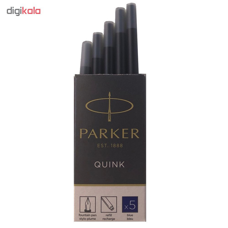 جوهر خودنویس پارکر مدل Quink بسته 5 عددی