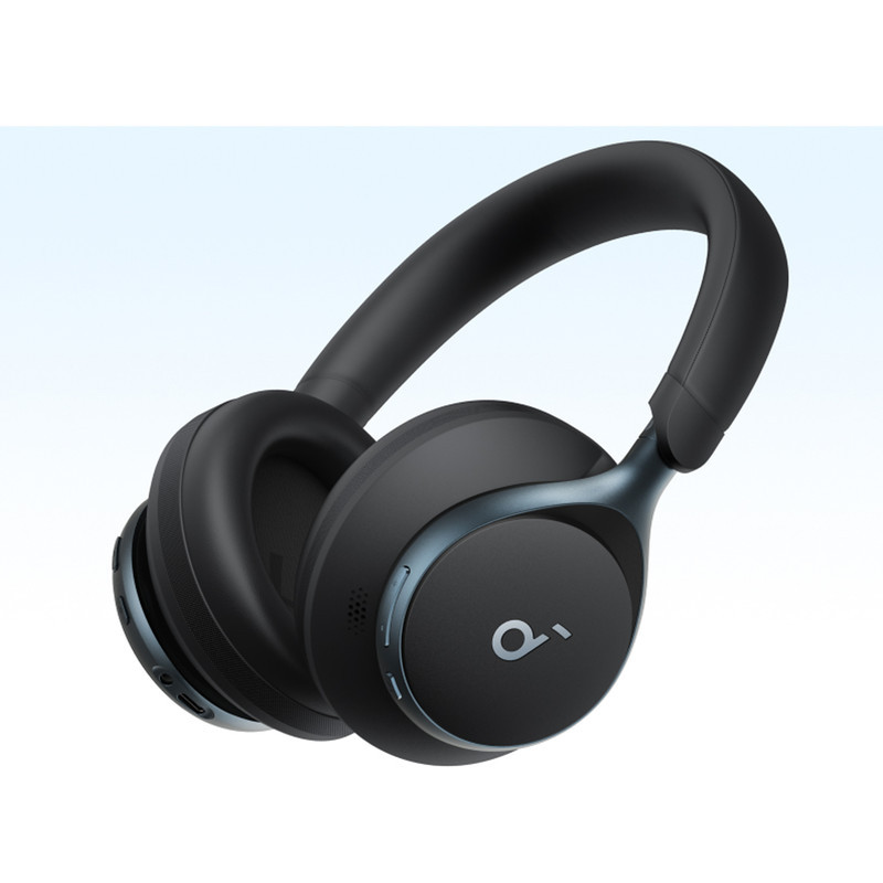 هدفون بی‌سیم انکر مدل Space One با نویز کنسلینگ فعال (ANC)، درگاه شارژ USB Type-C، مقاوم در برابر رطوبت و عرق