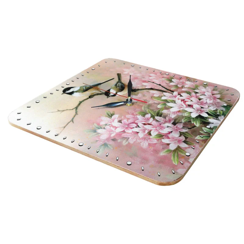 ساعت دیواری طرح گنجشک و گل مدل 1062