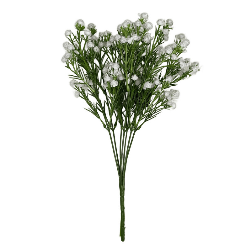 گل مصنوعی ژیپسوفیلا کد 02، پلاستیکی، ابعاد 20×20×34 سانتی‌متر، وزن 50 گرم