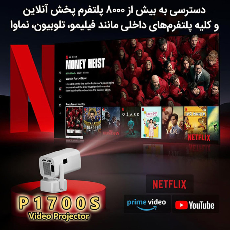 ویدئو پروژکتور مدل p1700s با رزولوشن 4K