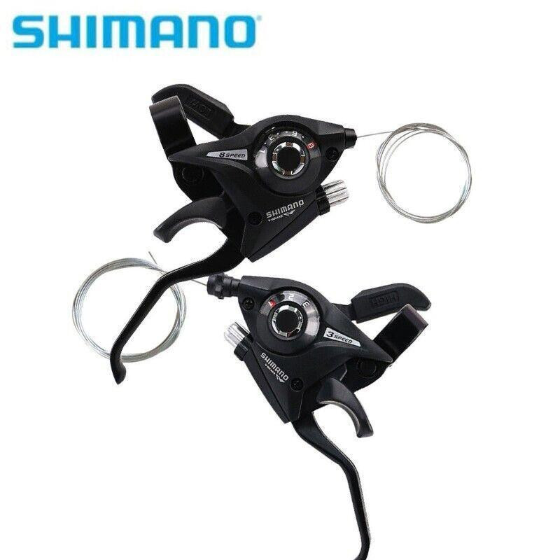 دسته دنده دوچرخه شیمانو مدل ST-EF51-3Lx7R بسته 2 عددی