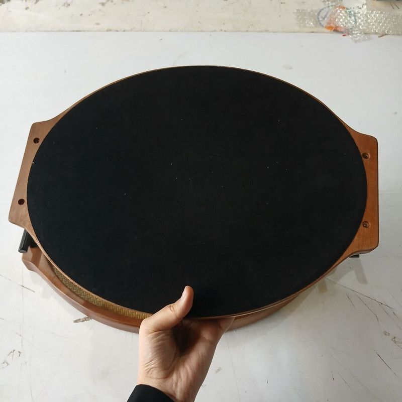 سینی دسته دار مدل حصیری کد TP069 سایز 43×34  سانتی متر مجموعه دو عددی