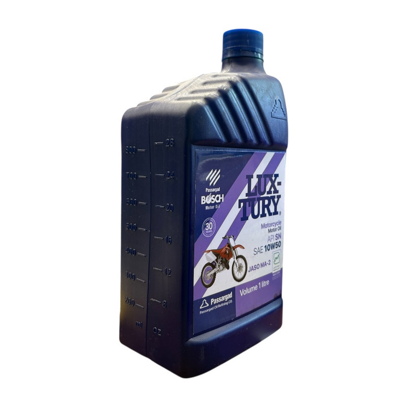 روغن موتور سیکلت تمام سنتتیک بوش مدل SN 10W-50 حجم 1 لیتر