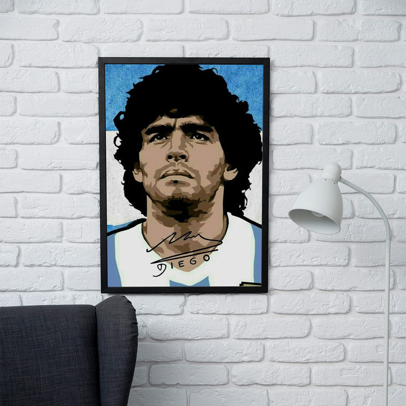 تابلو مدل دیواری طرح دیگو مارادونا Diego Maradona کد FD479