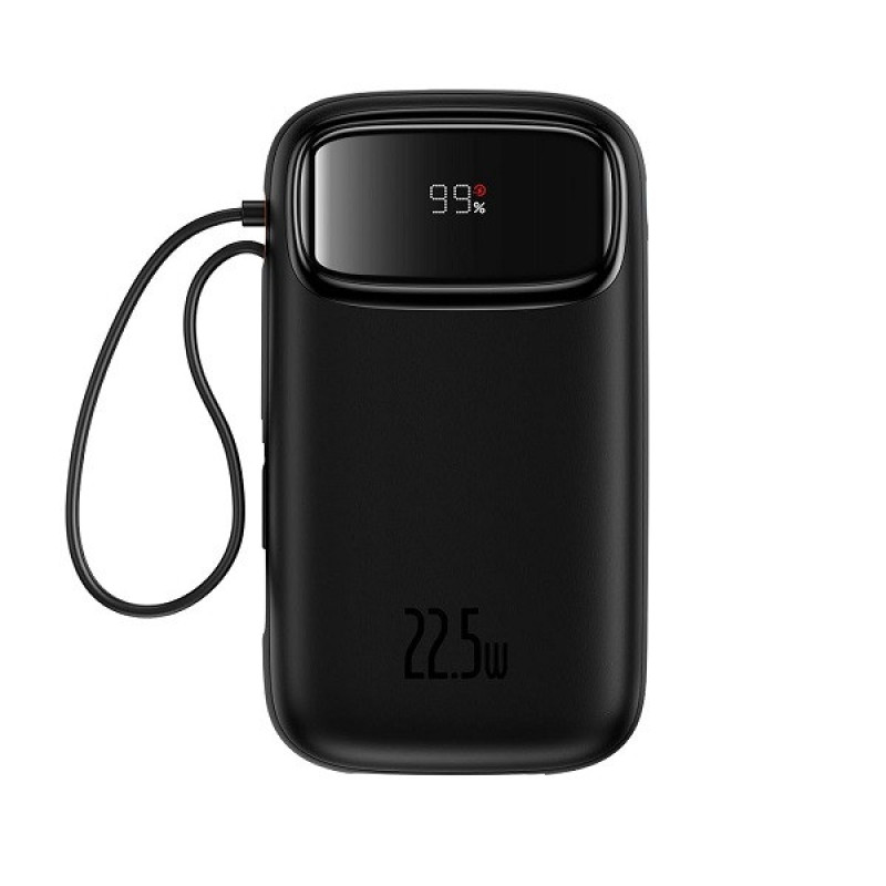 پاوربانک 22.5 وات بیسوس مدل 22.5W QPow2 Dual Cable ظرفیت 10000 میلی آمپر ساعت