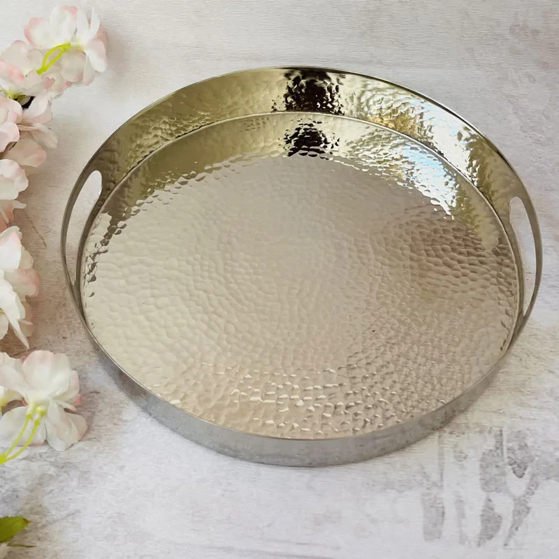 سینی مسی مدل لب پهن کد ZH413