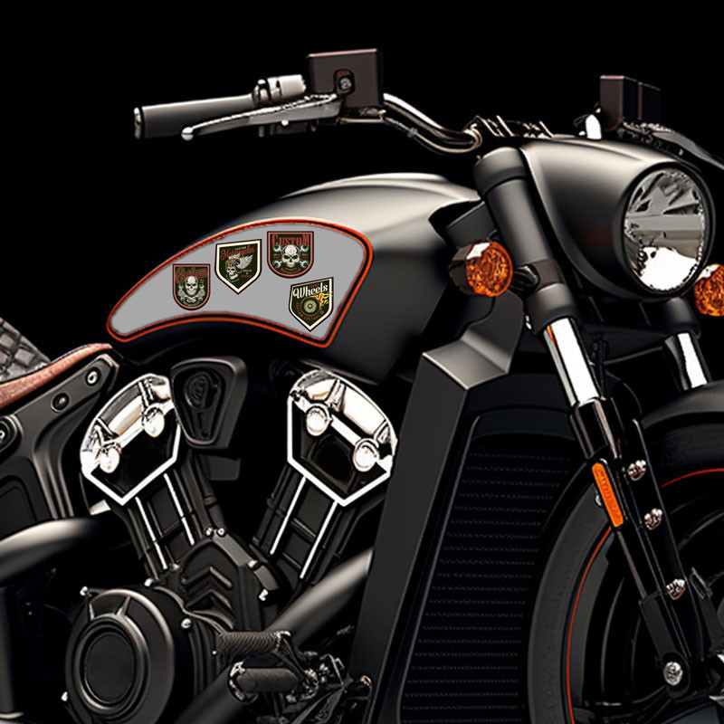 برچسب موتور سیکلت رایسان طرح live to ride 2 کد sm0091