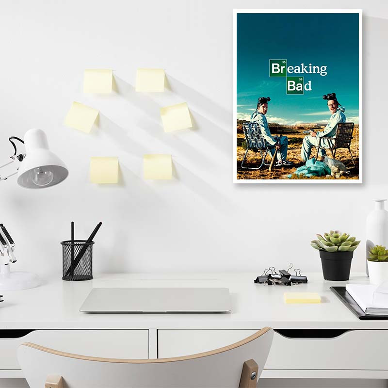 پوستر کارنيکا طرح بریکینگ بد Breaking Bad کد 96093 مجموعه 8 عددی