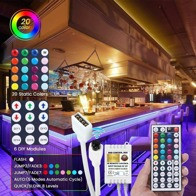 ریسه ال ای دی مدل As plus RGB44 key طول 5 متر