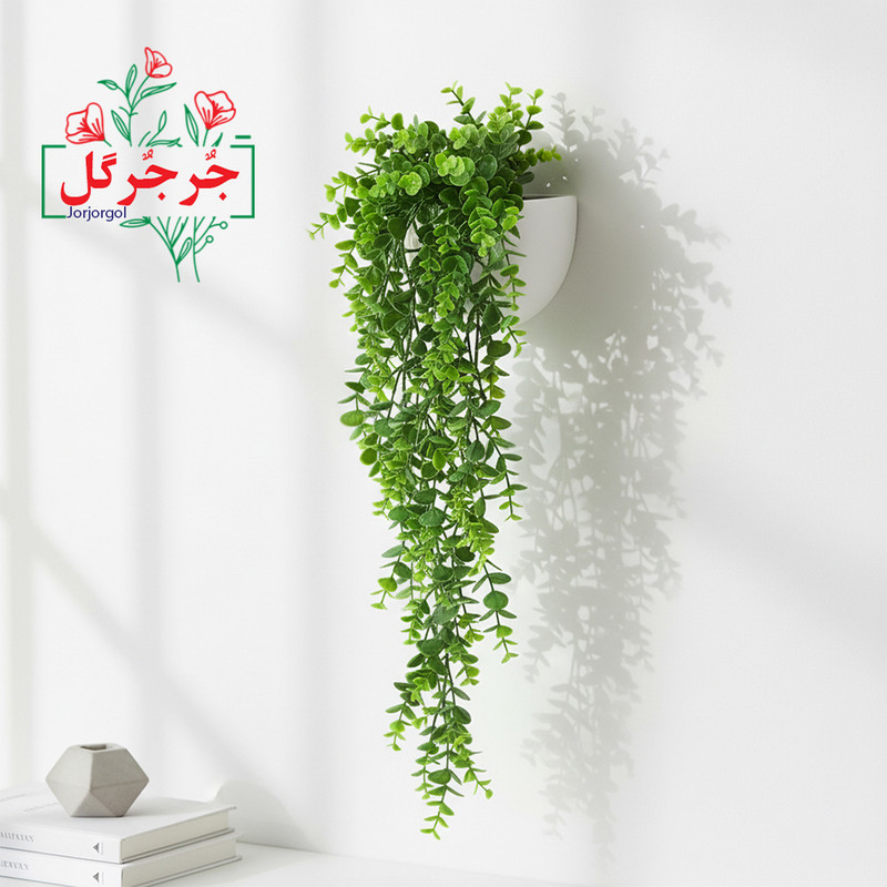 گل مصنوعی جُرجُرگل مدل آویز اکالیپتوس 5 بازو