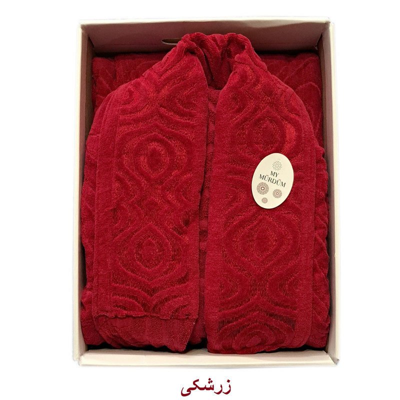 حوله پالتویی موردوم مدل تن پوش برجسته کد SA-90 سایز 125 سانتی متر