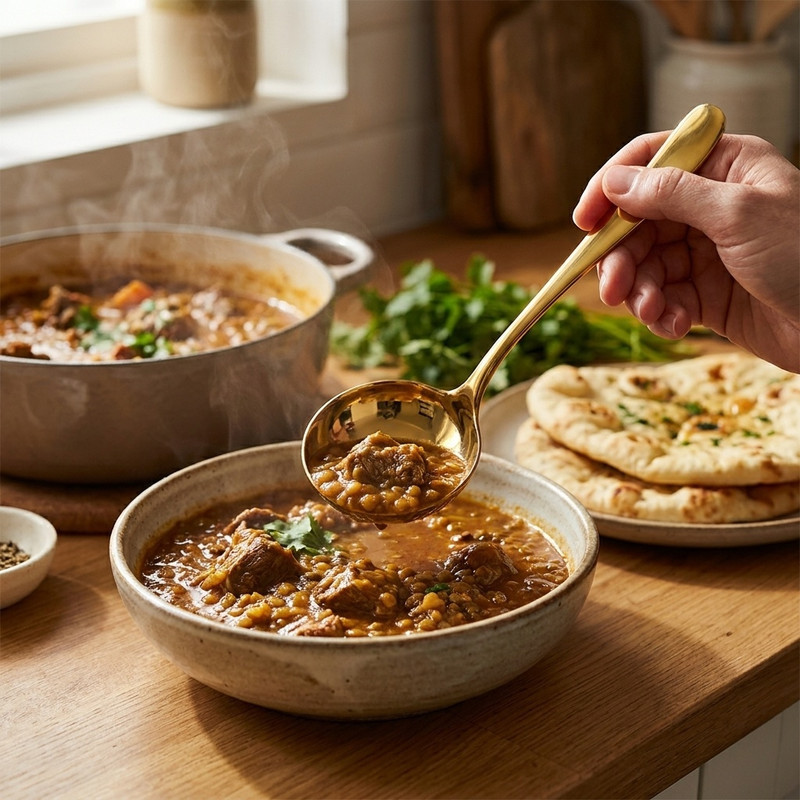 ملاقه مدل مینی خورش خوری