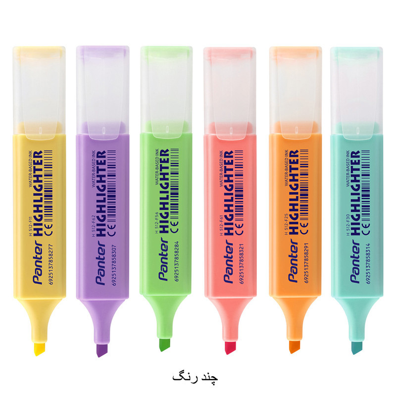 ماژیک علامت گذار پنتر مدل pastel بسته 6 عددی