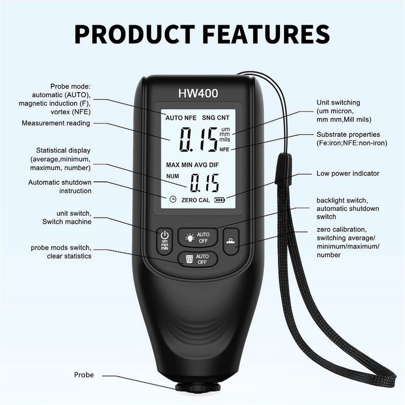 ضخامت سنج مدل HW - 400