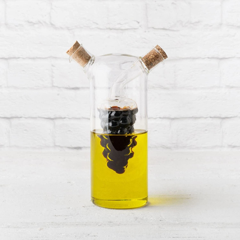 ظرف روغن مدل 300ml دو مخزنه طرح انگور کد DGQ51302002