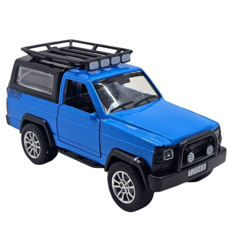 ماکت ماشین ناب سل مدل نیسان پاترول آفرود فلزی موزیکال چراغدار عقب کش دو در کد Nissan Patrol Off-Road Metal Musical Pull Back Lights