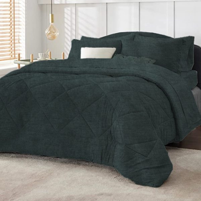 لحاف چیداری مدل پتینه یک نفره سایز 160x220 سانتی متر