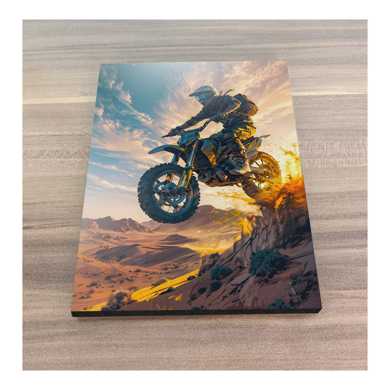 تابلو شاسی گوفی مدل موتورسیکلت موتورسوار موتور کراس کوه و کمند طرح Motorcycle Motor Cross کد MOUNTEN15