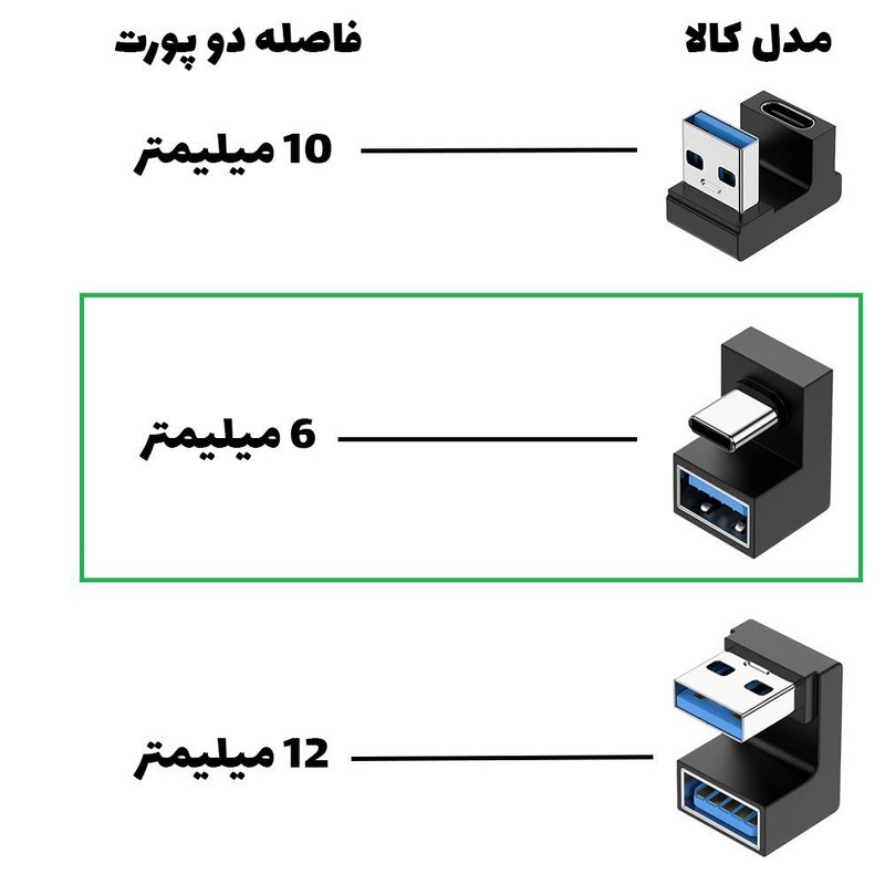 مبدل USB به USB-C مدل MC180
