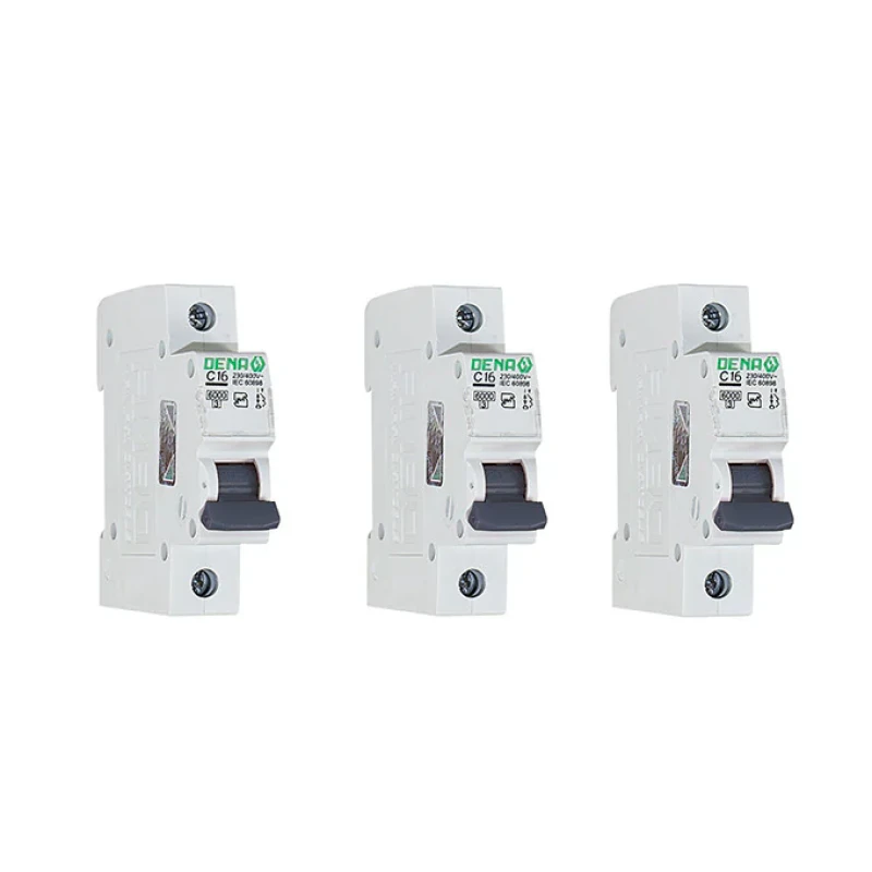فیوز مینیاتوری تک فاز 16 آمپر دنا الکتریک ایرانیان مدل C16-6KA بسته 3 عددی
