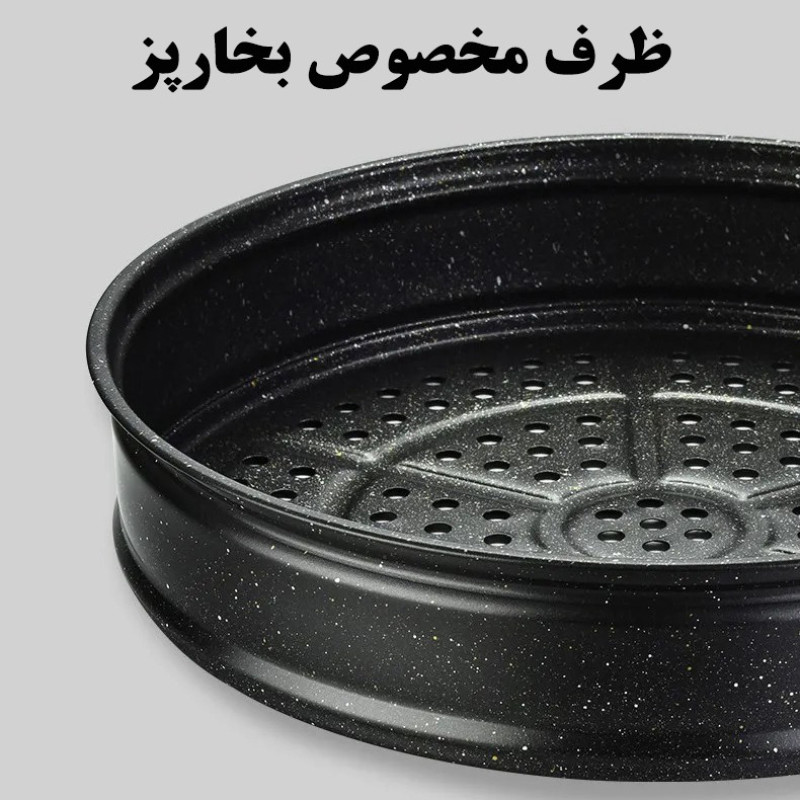 تابه ووگ چدنی مدل سه پارچه سایز 32