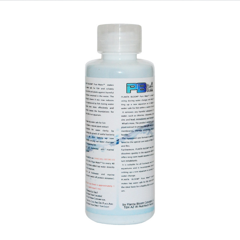 محلول آماده ساز آب آکواریوم پلانتا بلوم مدل Pure Water حجم 118 میلی لیتر
