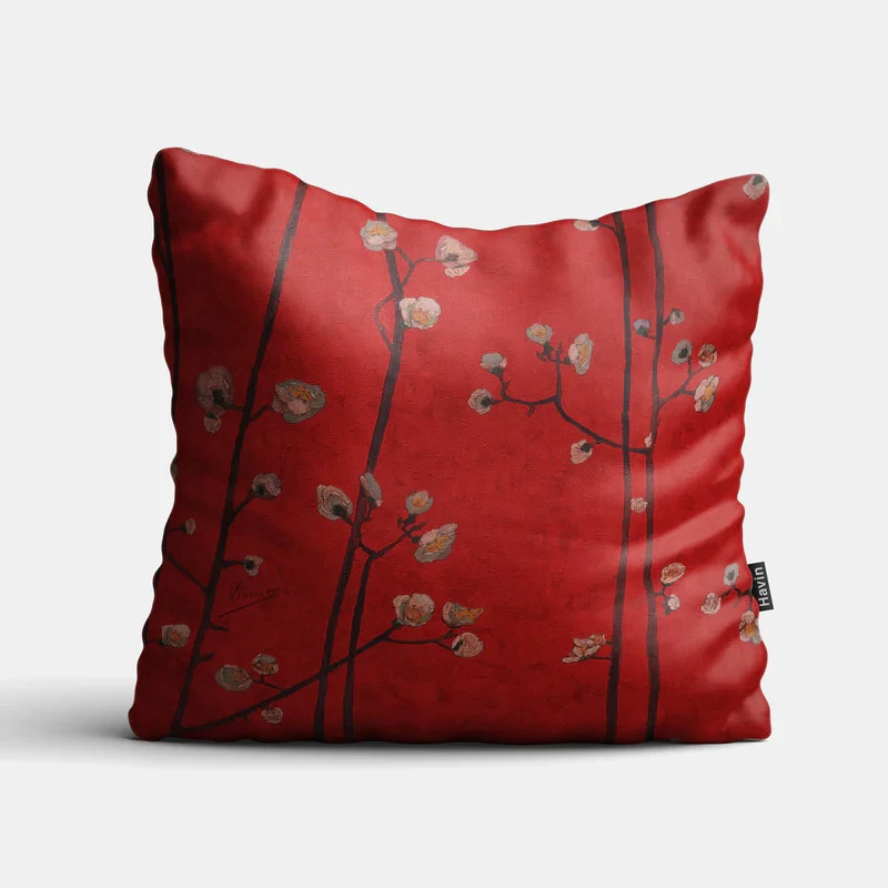 کاور کوسن هاوین مدل Vincents Red Flowers