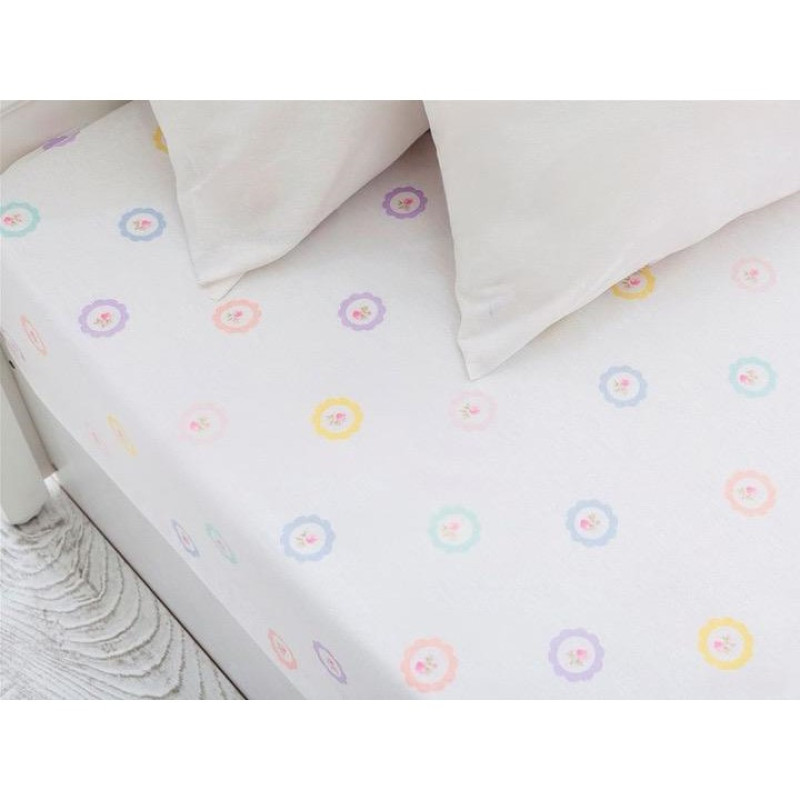 ملحفه انگلیش هوم مدل Flower Dots دو نفره سایز 240x260 سانتی متر